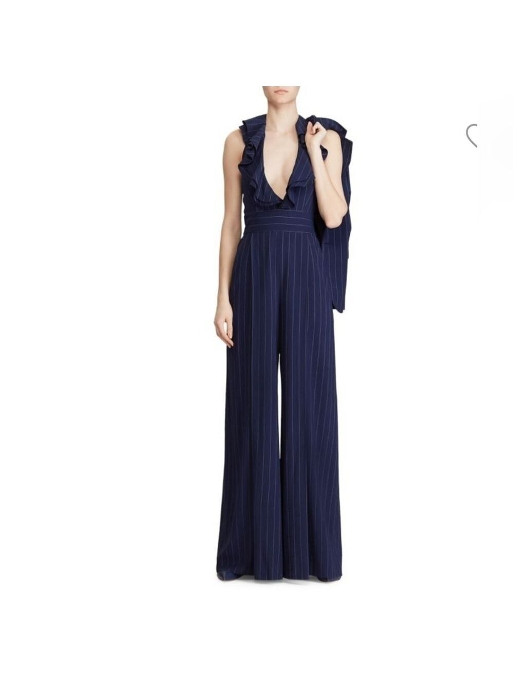 Ralph Lauren Purple Label Pinstripe Jumpsuit - Picture 4 of 11